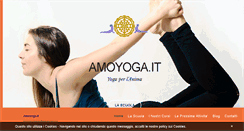 Desktop Screenshot of amoyoga.it